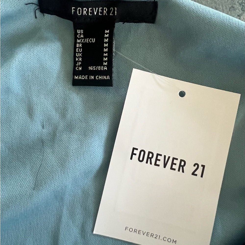 Stylish Blue and Beige Patterned Bodycon Cami Top - Picture 3 of 3